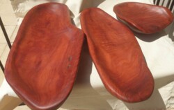 Three Red Gum Bowls